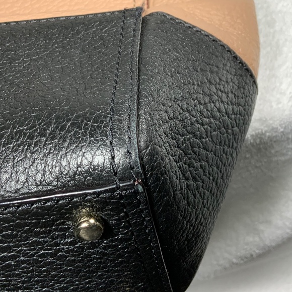 Kate Spade Large Leather Tan and Black Tote - Picture 13 of 16